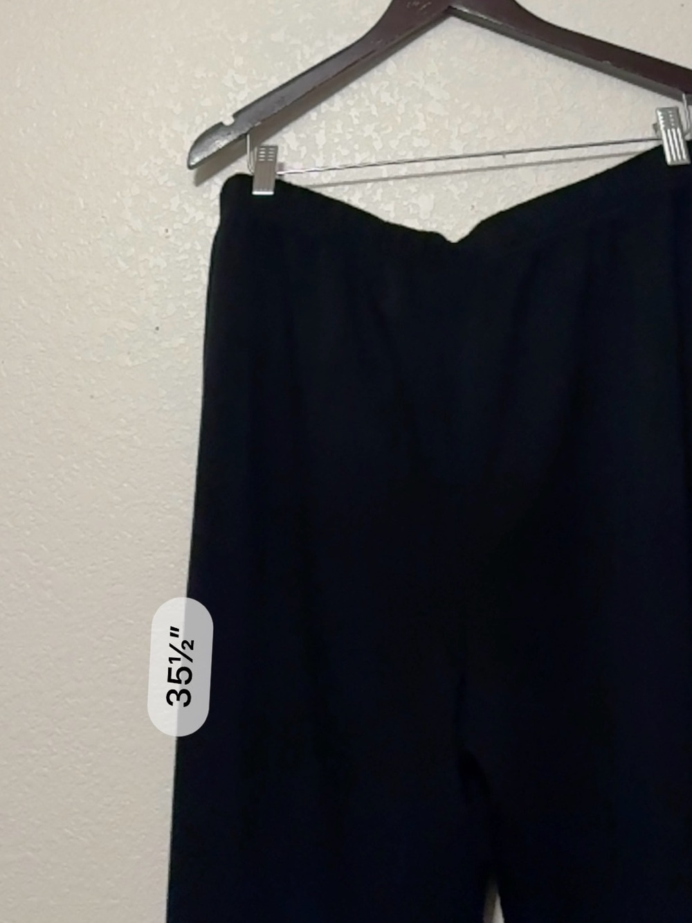 Women’s Black Wide-Leg Drawstring Pants 0265 - Picture 4 of 4